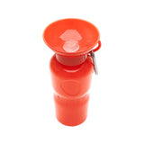 Springer 22 oz Classic Travel Bottle in Poppy, a red-orange portable dog water bottle with a fold-out bowl