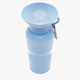 Springer 22 oz Classic Travel Bottle in Sky Blue, a light blue portable dog water bottle with a fold-out bowl