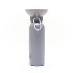 Springer Growler 44 oz Dog Travel Water Bottle in Grey, tall side view