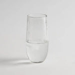 The Collective Pebbled Large Glass, a tall textured glass tumbler, single view