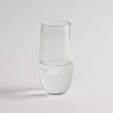 The Collective Pebbled Large Glass, a tall textured glass tumbler, single view