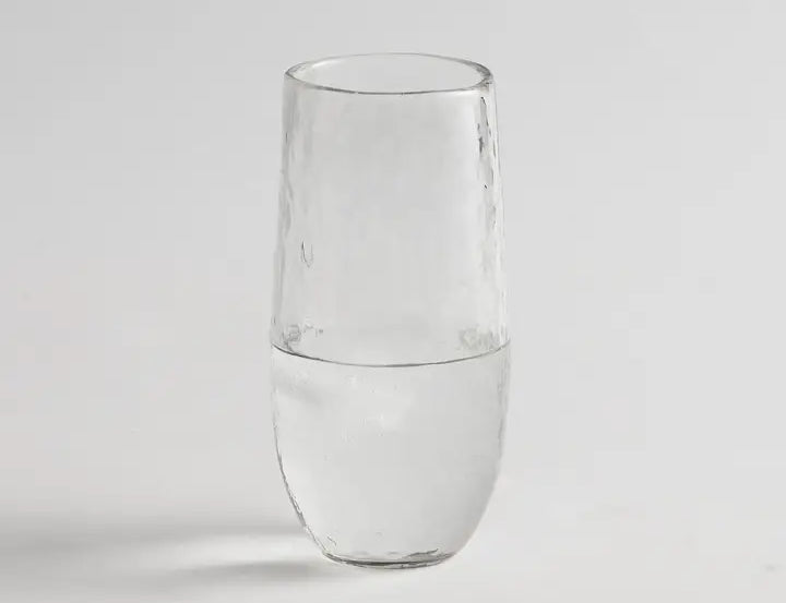 The Collective Pebbled Large Glass, a tall textured glass tumbler, single view