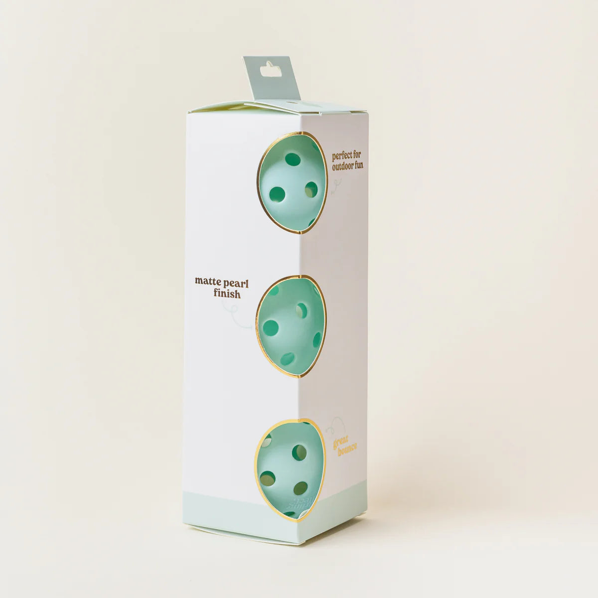 The Darling Effect Pickleball Ball Set in Aqua box shown at an angle