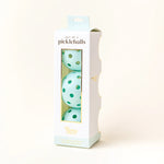 The Darling Effect Pickleball Ball Set in Aqua, a box of three aqua pickleballs