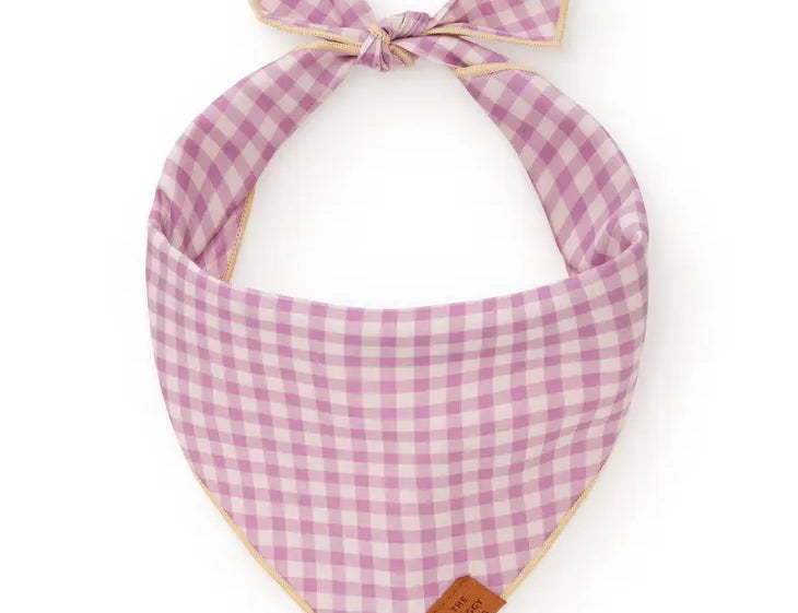 Thistle Gingham Dog Bandana