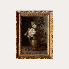 Antique Floral Vase French Wall Art