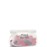 W&P Roll Tight Freezer Storage Single Bag labeled Mixed Berries and filled with berries