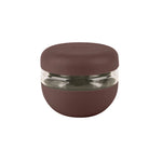 W&P Seal Tight Bowl 16 oz in Cocoa, a small glass bowl with a dark brown silicone sleeve and lid