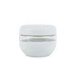 W&P Seal Tight Bowl 16 oz in Mint, a small glass bowl with a pale mint silicone sleeve and lid