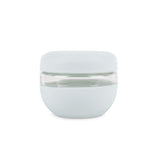 W&P Seal Tight Bowl 16 oz in Mint, a small glass bowl with a pale mint silicone sleeve and lid