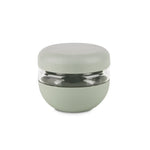 W&P Seal Tight Bowl 16 oz in Sage, a small glass bowl with a sage green silicone sleeve and lid