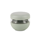 W&P Seal Tight Bowl 16 oz in Sage, a small glass bowl with a sage green silicone sleeve and lid