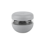W&P Seal Tight Bowl 16 oz in Slate, a glass bowl with a gray silicone sleeve and lid