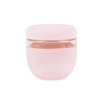 W&P Seal Tight Bowl 24 oz in Blush, a glass bowl with a pale pink silicone sleeve and lid
