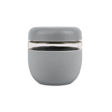 W&P Seal Tight Bowl in Slate gray, a glass bowl with a gray silicone sleeve and lid