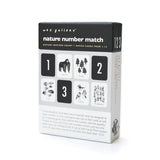 Wee Gallery Nature Number Match cards in a black box with number and animal cards