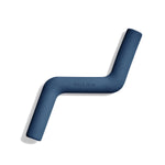 Wild One Bolt Bite Dog Toy in Navy blue, a zigzag rubber chew toy