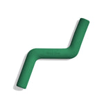 Wild One Bolt Bite Dog Toy in Spruce green, a zigzag rubber chew toy