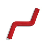 Wild One Bolt Bite Dog Toy in Strawberry red, a zigzag rubber chew toy