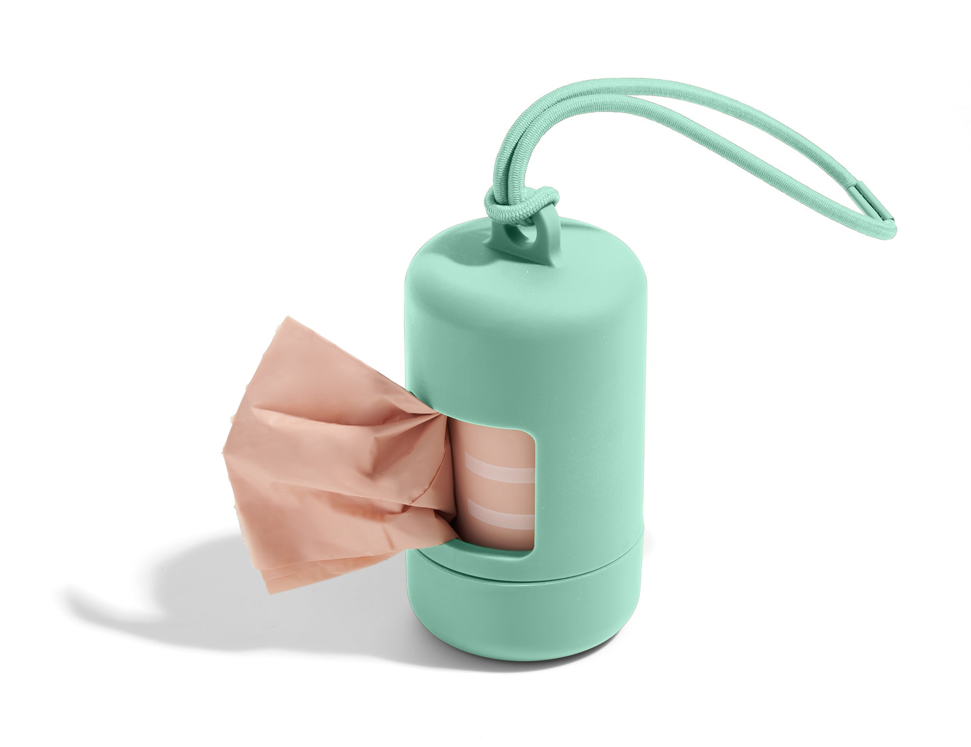 Wild One Poop Bag Carrier in Sea Foam green — silicone dog poop bag holder