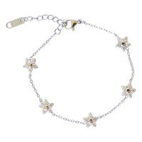 Wildflower Daisy Chain Bracelet in silver, Desert Sol